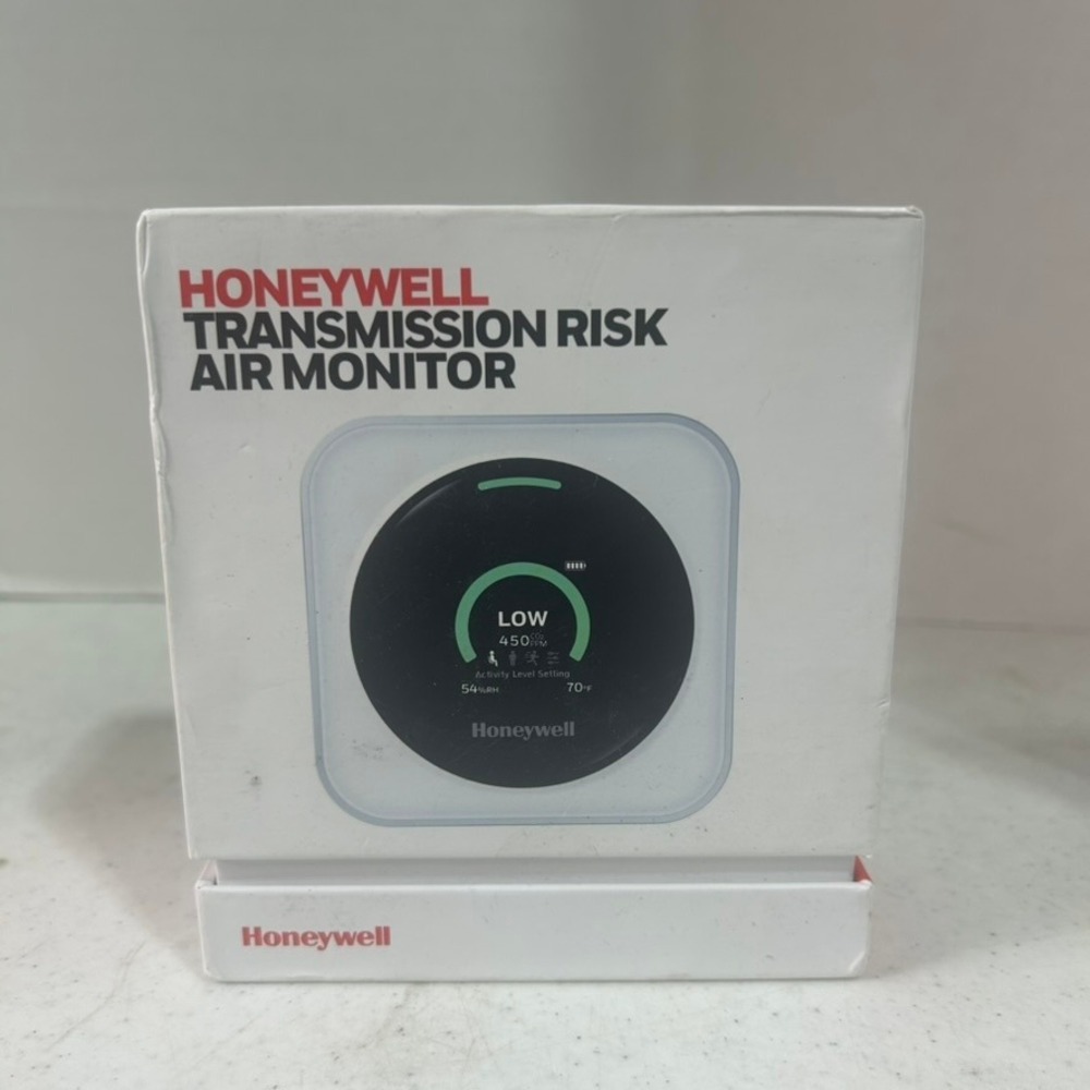 Honeywell Transmission Risk Air Monitor HTRAM-V2-W CO2 Temp Humidity‎ Silver